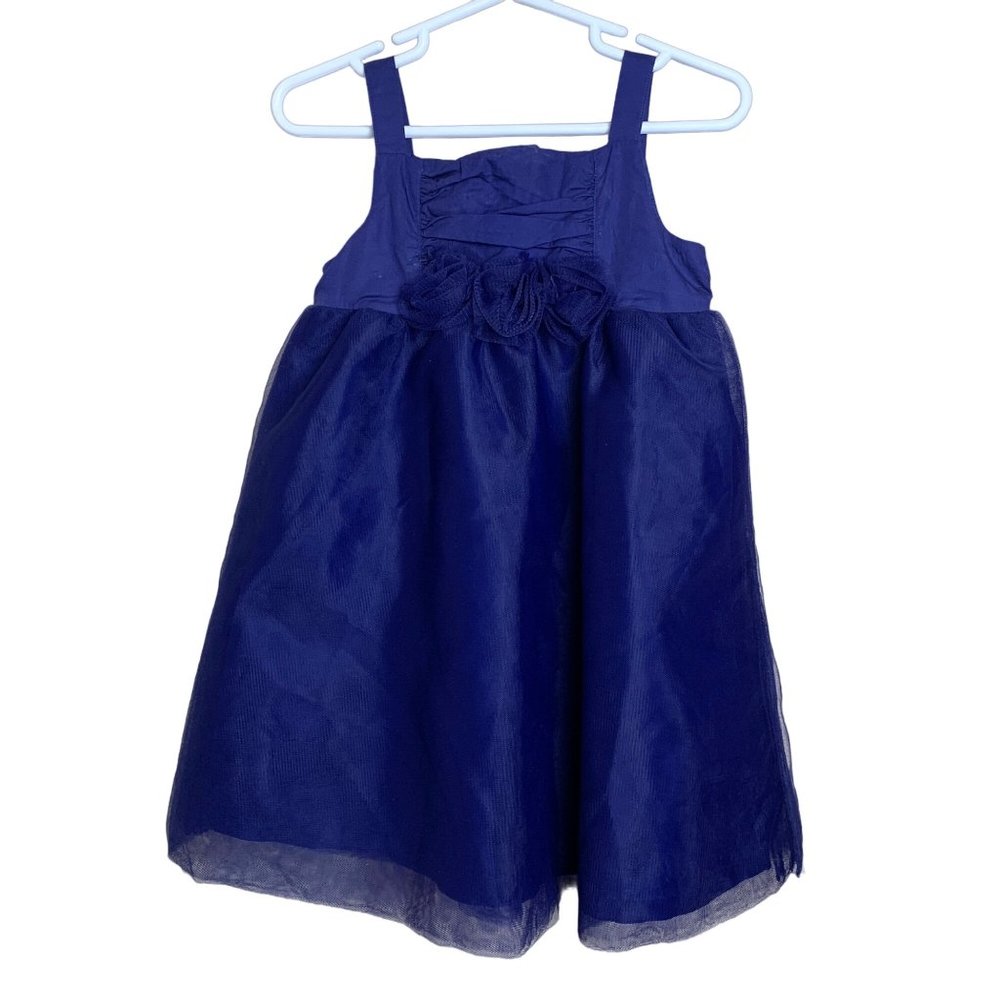 Janie and Jack Blue Tulle Special Occasion Dress Baby Girls 18-24 months
